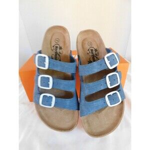 Northside Prisha Sldie Sandals 3 Strap Women's sz 10 / 41 M Dark Blue